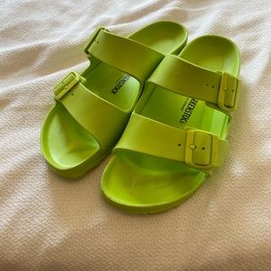 Lime Green EVA Birkenstocks